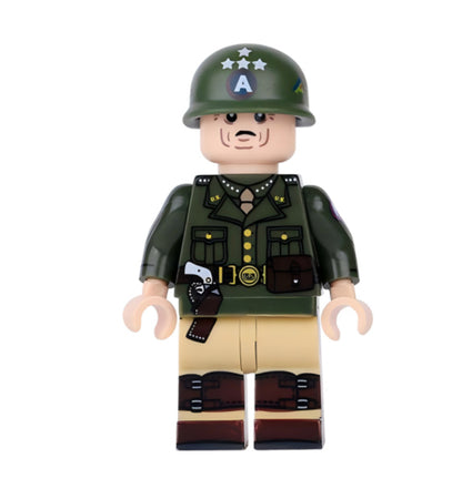 ♥️♥️MINIFIGURE MILITAIRE UNIVERS: GENERAL GEORGE PATTON ♥️♥️custom