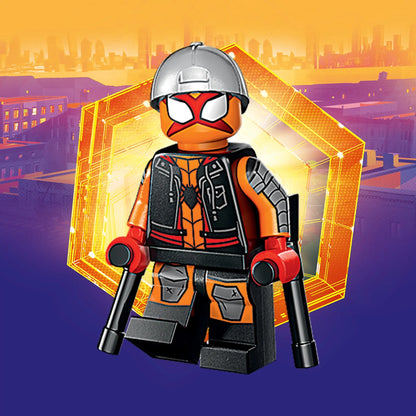 PREVENTE LEGO MINIFIGURE SÉRIES ACROSS THE SPIDER-VERSE : SUN-SPIDER "Socle+Fascicule inclus " Disponibilité mi-septembre 2025