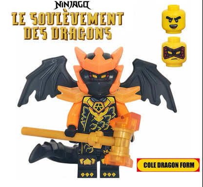 ⭐️ ⭐️MINIFIGURE NINJAGO UNIVERS: COLE DRAGON FORM ⭐️ ⭐️ CUSTOM Disponibilité fin avril 2026
