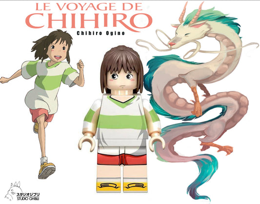 EDITION LIMITÉE ⭐️⭐️⭐️ MINIFIGURE LE VOYAGE DE CHIHIRO UNIVERS: CHIHIRO OGINO ⭐️⭐️⭐️custom