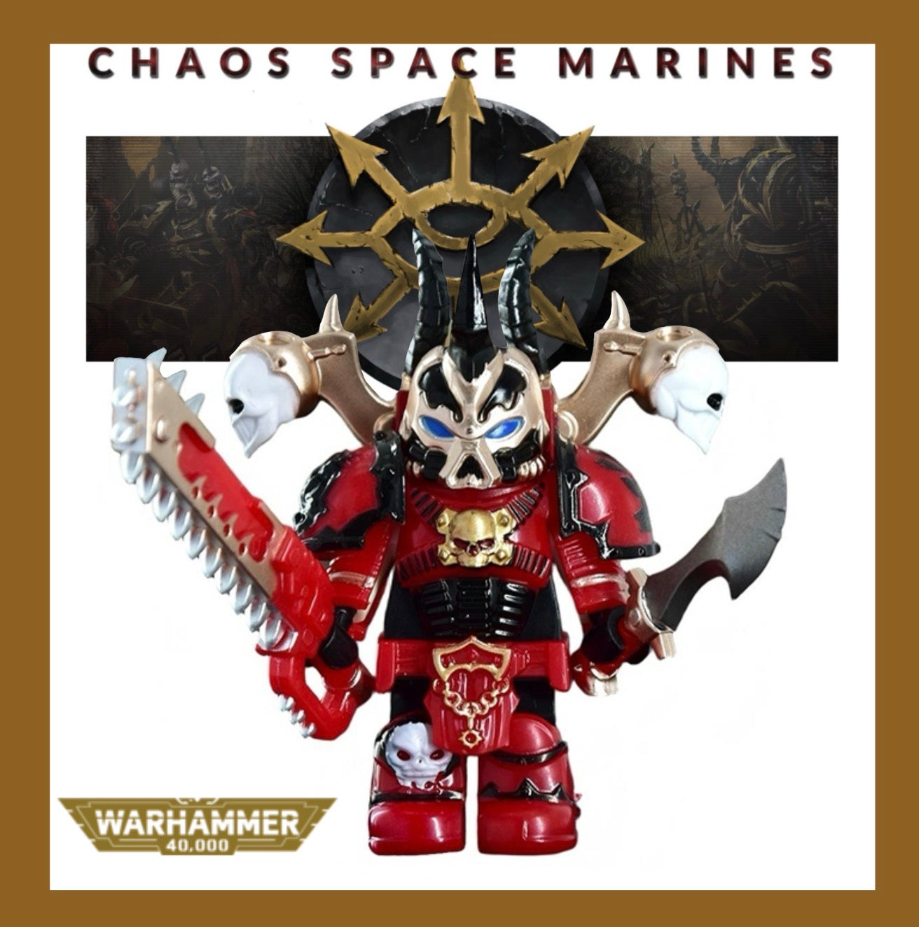 PREVENTE MINIFIGURE WARHAMMER 40K UNIVERS: RED CORSAIRS custom Disponibilité fin juin 2026