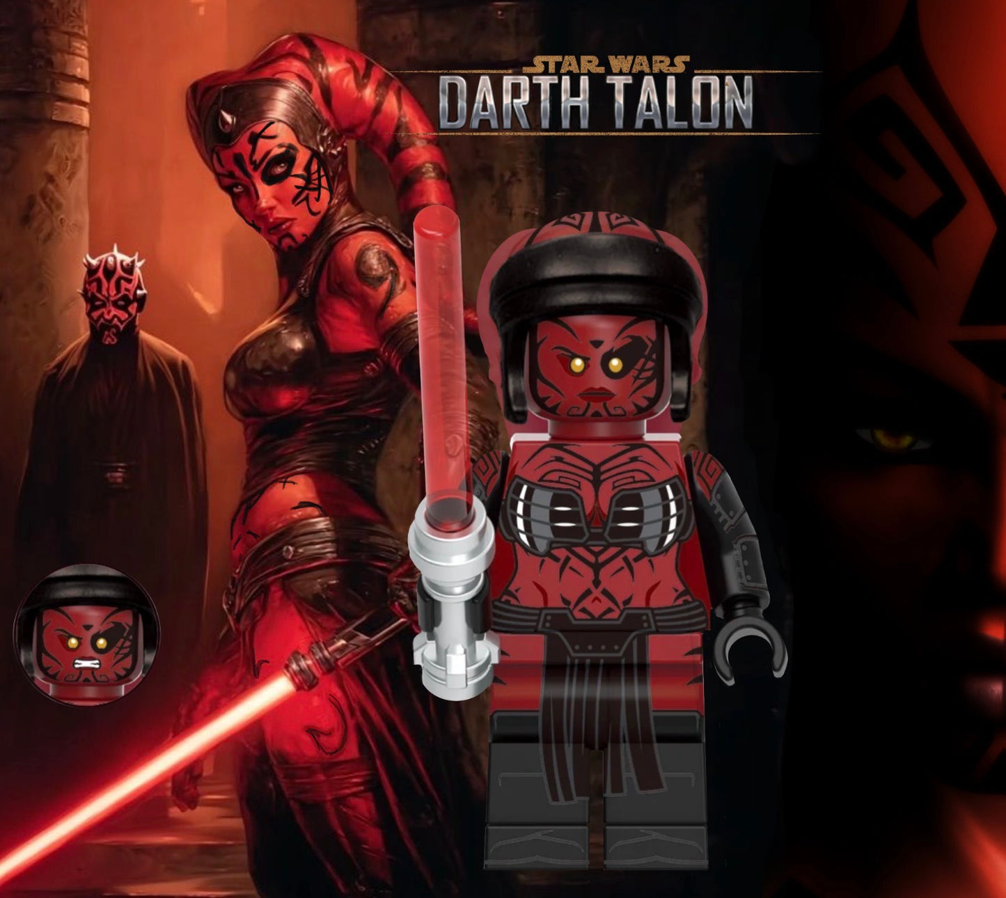 PREVENTE MINIFIGURE STAR WARS UNIVERS: SITH DARTH TALON Custom Disponibilité fin juillet 2026