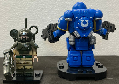 MINIFIGURE WARHAMMER 40K UNIVERS: Ultramarines Space Marines Astartes (7,2cm)custom
