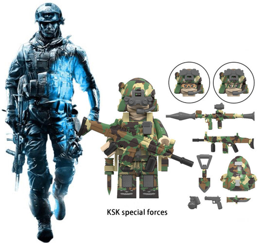 ♥️♥️SUPERBE MINIFIGURE ARMY UNIVERS "ÉDITION LIMITÉE": KSK SPECIAL FORCES  CUSTOM Dispo. Top 2024♥️♥️