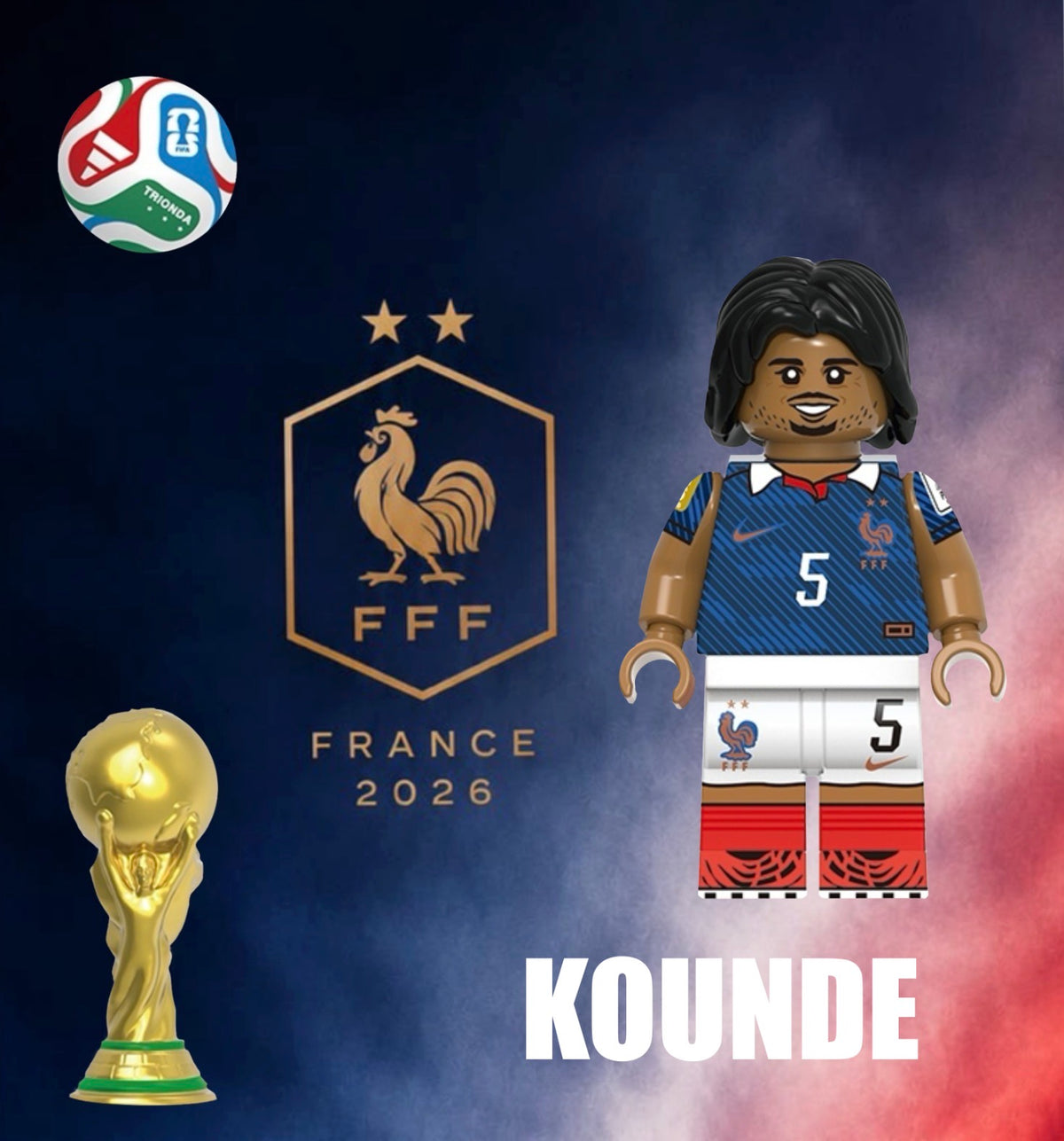 PREVENTE MINIFIGURE FOOTBALL UNIVERS: KOUNDE custom DISPONIBILITÉ DEBUT NOVEMBRE 2026