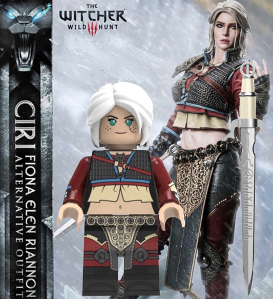 ⭐️⭐️⭐️MINIFIGURE THE WITCHER: CIRI FIONA ELEN RIANNON ⭐️⭐️⭐️custom