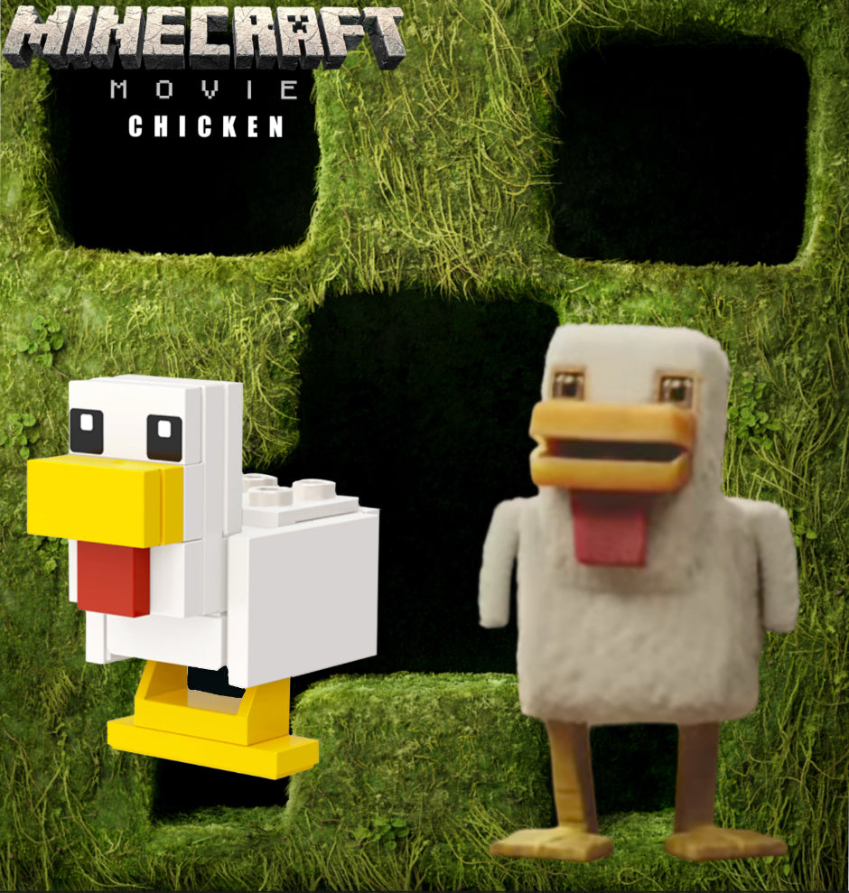 Custom Minecraft Chicken MINIFIGURE MINECRAFT UNIVERS : CHICKEN custom – ZedBrick