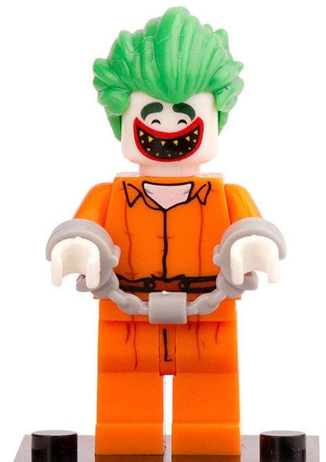MINIFIGURE DC UNIVERS :THE JOKER (prison jumpsuit) Custom figurine de 2017