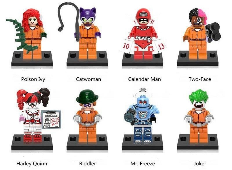 MINIFIGURE DC UNIVERS :POISON IVY (prison jumpsuit) Custom figurine de 2017
