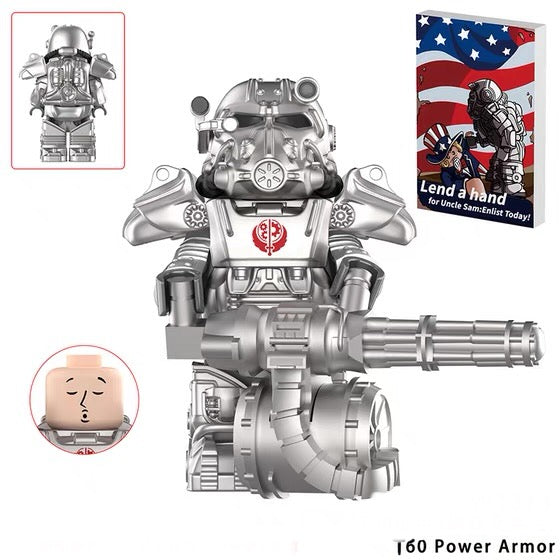 PREVENTE MINIFIGURE FALLOUT UNIVERS: T60 POWER ARMOR CUSTOM Disponibilité fin octobre 2024