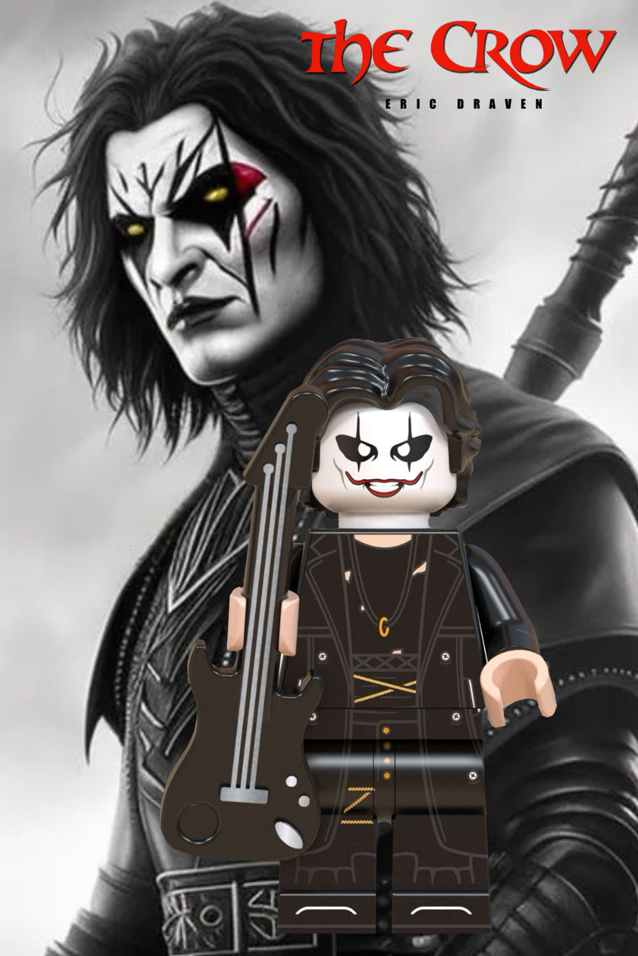 MINIFIGURE THE CROW Eric Draven Custom