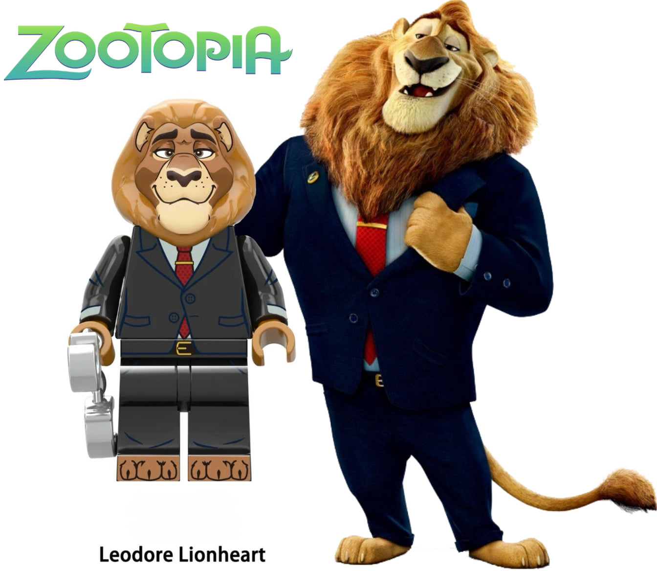⭐️ ⭐️ DISNEY MINIFIGURE ZOOTOPIA UNIVERS: LEODORE LIONHEART ⭐️ ⭐️ custom