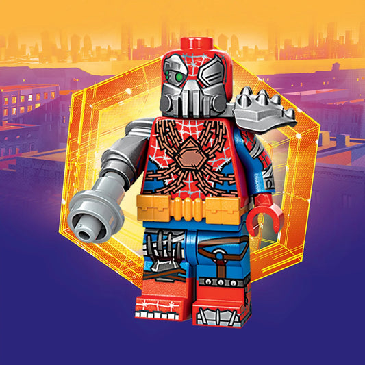 PREVENTE LEGO MINIFIGURE SÉRIES ACROSS THE SPIDER-VERSE : CYBORG SPIDER-WOMAN "Socle+Fascicule inclus " Disponibilité mi-septembre 2025