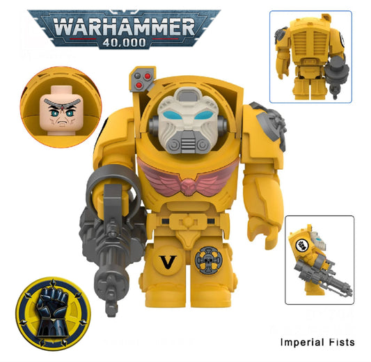 MINIFIGURE WARHAMMER 40K UNIVERS: IMPÉRIAL FISTS custom