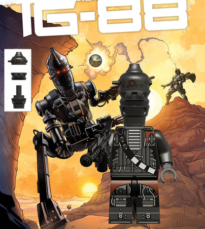 PREVENTE ♥️♥️MINIFIGURE STAR WARS UNIVERS: IG-88 ♥️♥️Custom Disponibilité fin août 2026