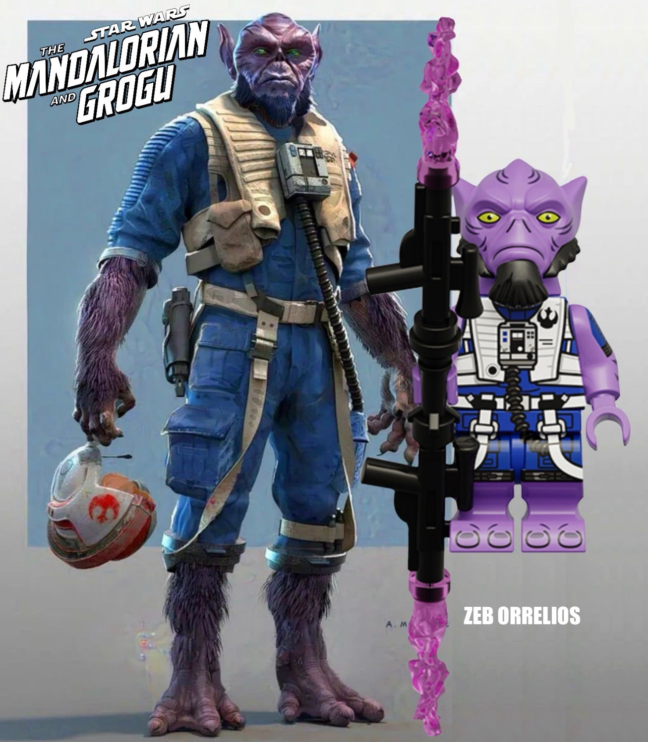 PREVENTE ♥️♥️MINIFIGURE STAR WARS UNIVERS: ZEB ORRELIOS PILOT ♥️♥️Custom Disponibilité fin août 2026