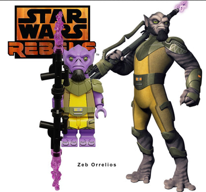 PREVENTE ♥️♥️MINIFIGURE STAR WARS UNIVERS: ZEB ORRELIOS ♥️♥️Custom Disponibilité fin août 2026