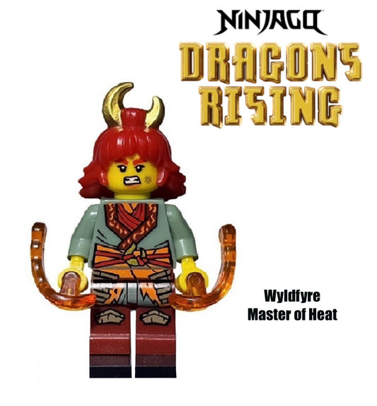 MINIFIGURE NINJAGO UNIVERS: WYLDFYRE MASTER OF HEAT CUSTOM