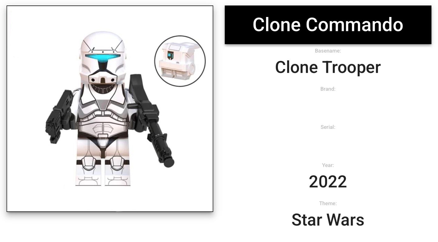 MINIFIGURE STAR WARS UNIVERS DE 2022: RÉPUBLIC COMMANDO  custom