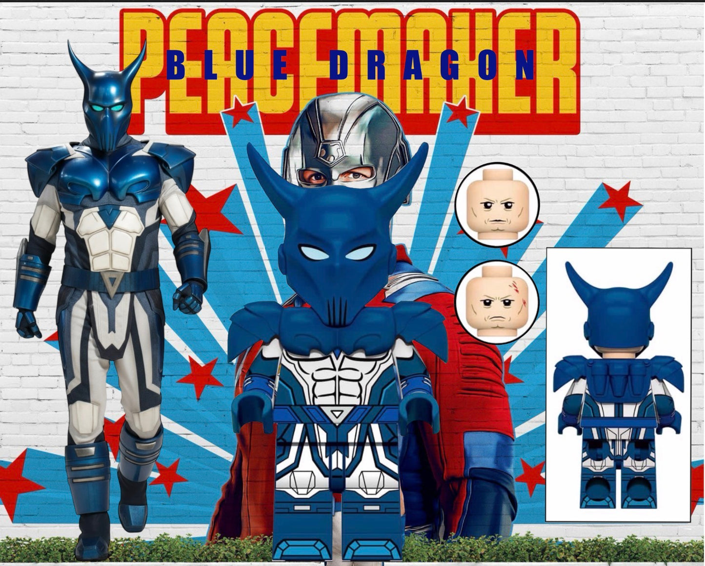 ⭐️⭐️⭐️MINIFIGURE DC UNIVERS : BLUE DRAGON (VERSION A)⭐️⭐️⭐️custom