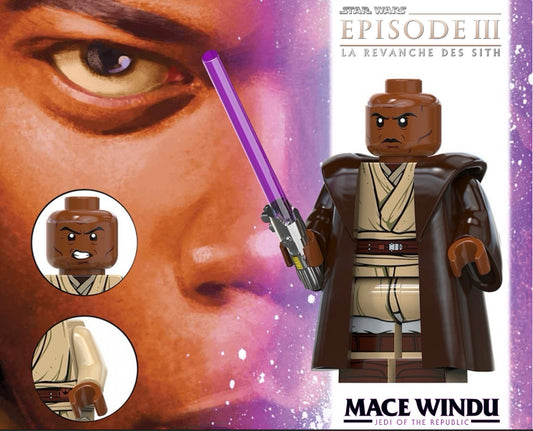 MINIFIGURE STAR WARS UNIVERS: MACE WINDU  Custom