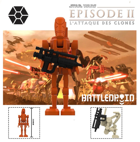 PREVENTE ⭐️⭐️MINIFIGURE STAR WARS UNIVERS: BATTLE DROID (new model) ⭐️⭐️Custom Disponibilité fin juin 2026