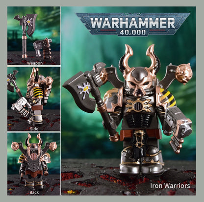 PREVENTE MINIFIGURE WARHAMMER 40K UNIVERS: IRON WARRIORS custom Disponibilité fin juin 2026
