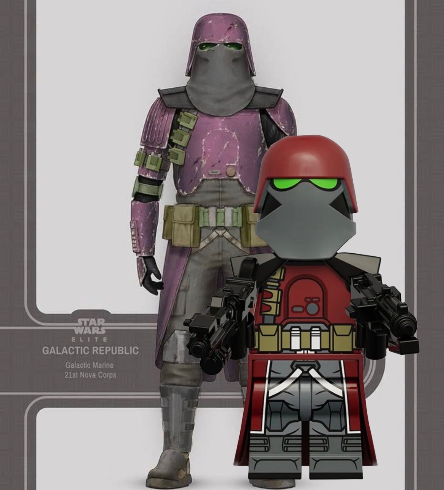 PREVENTE MINIFIGURE STAR WARS UNIVERS: ELITE GALACTIC MARINE TROOPER CUSTOM Disponibilité mi-septembre 2026