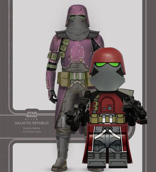PREVENTE MINIFIGURE STAR WARS UNIVERS: ELITE GALACTIC MARINE TROOPER CUSTOM Disponibilité mi-septembre 2026