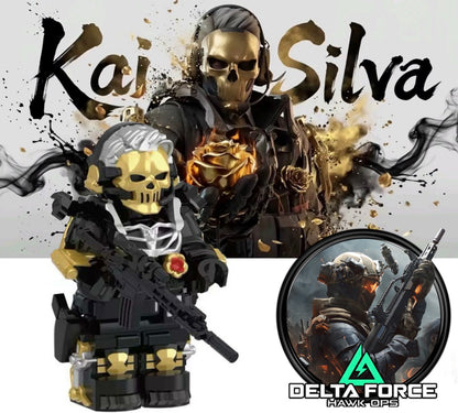 ♥️♥️MINIFIGURE VIDEO GAMES DELTA FORCE UNIVERS: CORRUPTED GOLDEN ROSE ♥️♥️custom