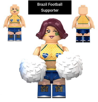 PRÉVENTE MINIFIGURE FOOTBALL UNIVERS: BRAZIL FOOTBALL SUPPORTER custom Disponibilité fin septembre 2026
