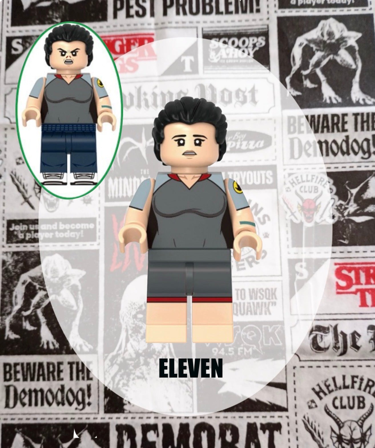 MINIFIGURE STRANGER THINGS UNIVERS: HELEVEN Custom