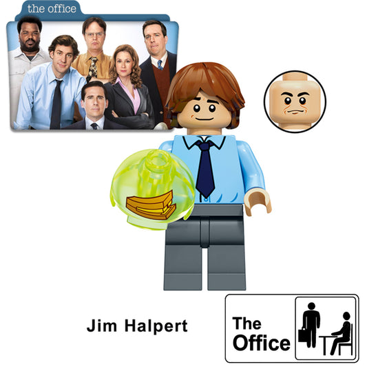 MINIFIGURE THE OFFICE UNIVERS: JIM HALPERT Custom