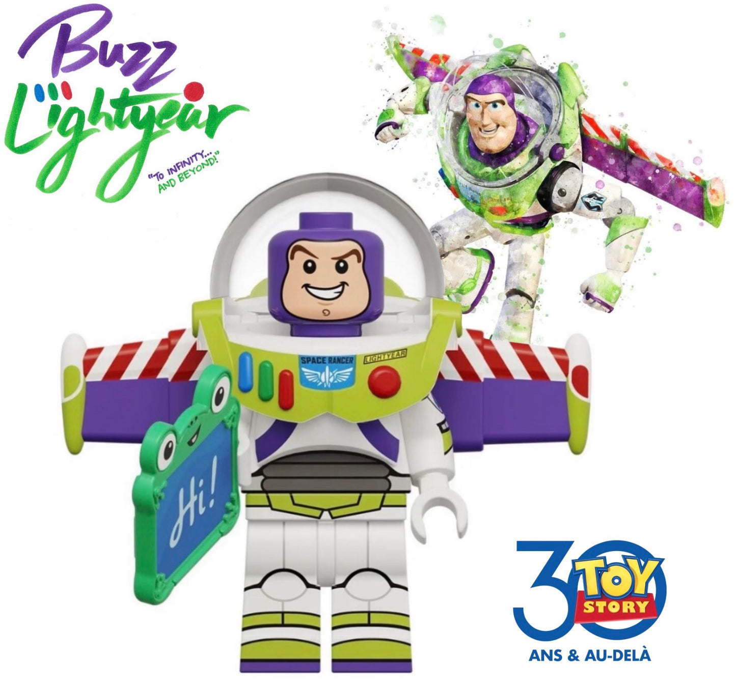 PREVENTE MINIFIGURE DISNEY TOY STORY UNIVERS: BUZZ LIGHTYEAR (Buzz l'Éclair) CUSTOM Disponibilité mi-septembre 2026
