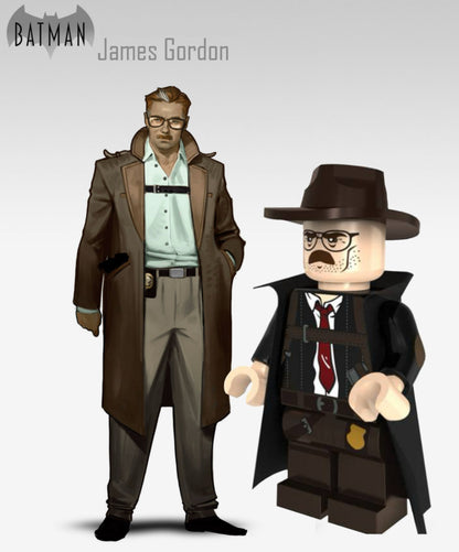 MINIFIGURE VINTAGE DC UNIVERS : COMMISSAIRE JAMES GORDON (2017)custom