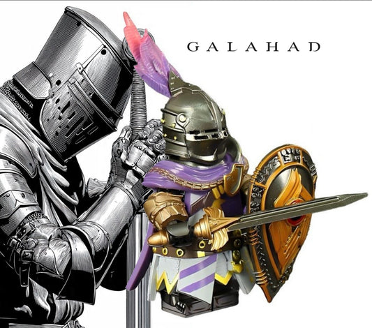 ⭐️⭐️⭐️SUPERBE MINIFIGURE MÉDIÉVALE UNIVERS: MÉDIÉVAL KNIGHT GALAHAD ⭐️⭐️⭐️Custom