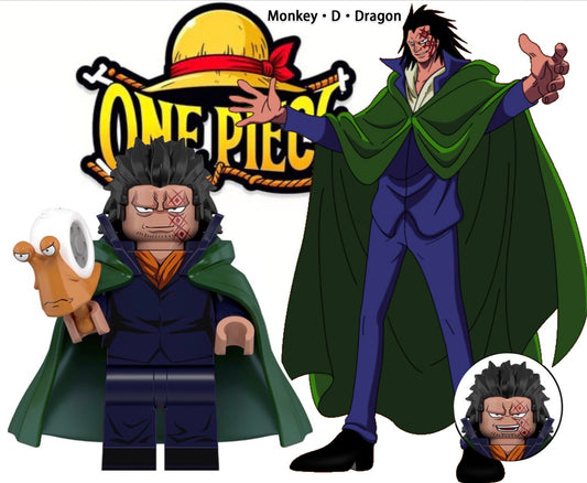 ⭐️⭐️⭐️MINIFIGURE ONE PEACE UNIVERS: MONKEY.D.DRAGON ⭐️⭐️⭐️custom