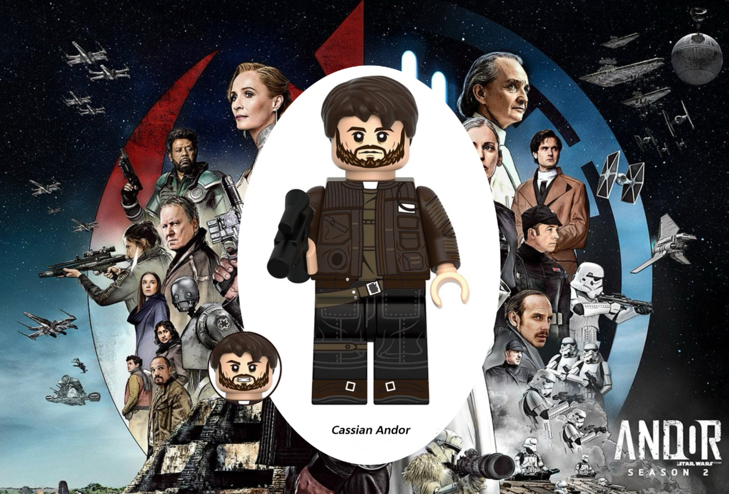 PREVENTE♥️♥️♥️ MINIFIGURE STAR WARS UNIVERS: CASIAN ANDOR (ANDOR SAISON 2)♥️♥️♥️custom Disponibilité Août 2025