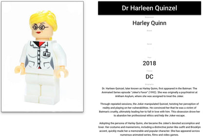 MINIFIGURE DC UNIVERS : HARLEY QUINN custom (Rare 2018 DERNIÈRE PIÈCE)