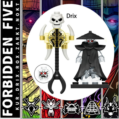 PREVENTE♥️♥️♥️MINIFIGURE NINJAGO UNIVERS: GHOST DRIX FORBIDDEN FIVE ♥️♥️♥️CUSTOM DISPONIBILITÉ FIN SEPTEMBRE 2025