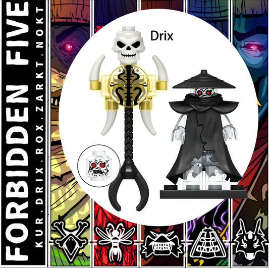 PREVENTE♥️♥️♥️MINIFIGURE NINJAGO UNIVERS: GHOST DRIX FORBIDDEN FIVE ♥️♥️♥️CUSTOM DISPONIBILITÉ FIN SEPTEMBRE 2025