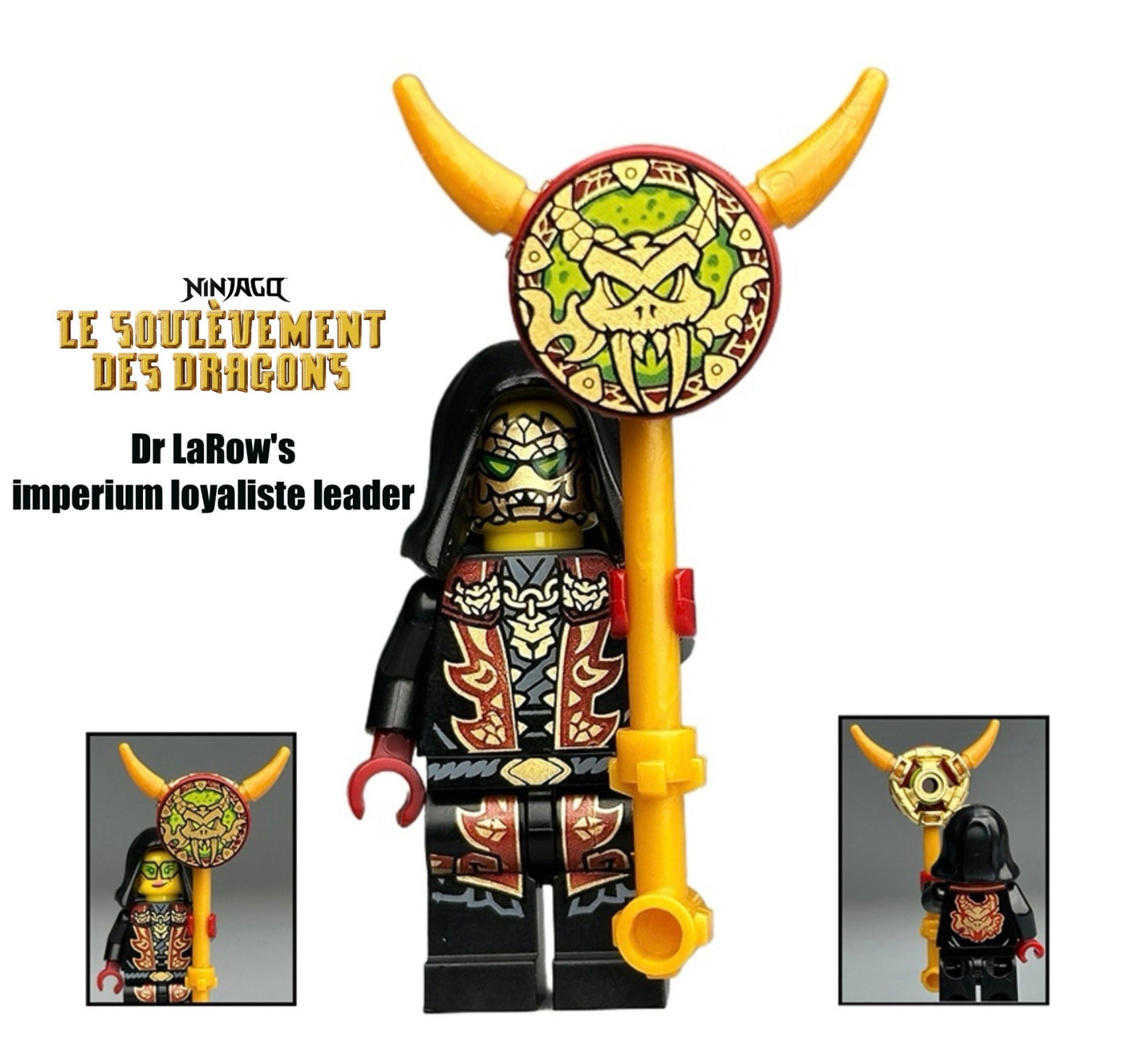 ⭐️ ⭐️ ⭐️MINIFIGURE NINJAGO DRAGONS, RISING UNIVERS: Dr LaRow’s Impérium loyaliste leader  ⭐️ ⭐️ ⭐️ CUSTOM