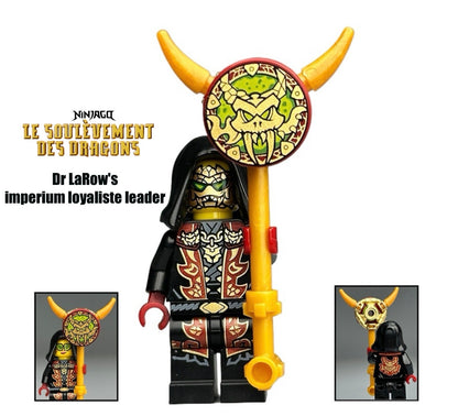 ⭐️ ⭐️ ⭐️MINIFIGURE NINJAGO DRAGONS, RISING UNIVERS: Dr LaRow’s Impérium loyaliste leader  ⭐️ ⭐️ ⭐️ CUSTOM
