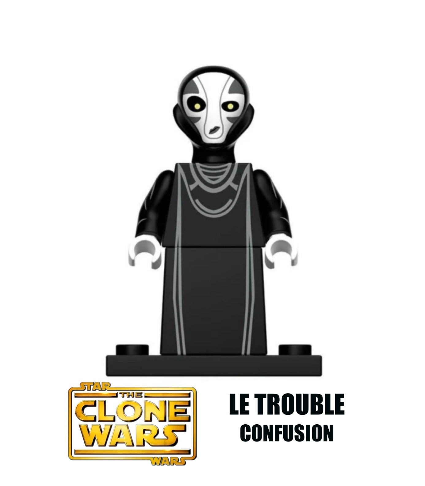MINIFIGURE STAR WARS UNIVERS:PRÊTRESSE DE LA FORCE (LE TROUBLE) Custom