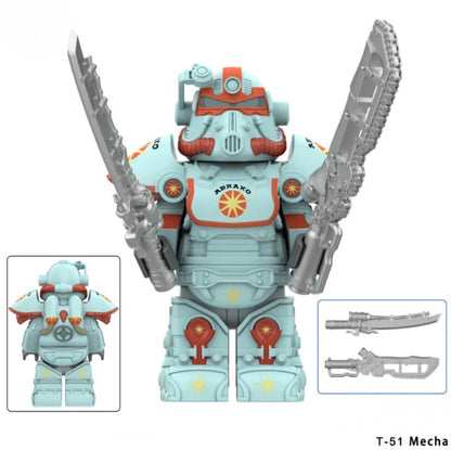 ♥️♥️TOP ZEDBRICK 2025 MINIFIGURE FALLOUT UNIVERS: T-51 MECHA ♥️♥️CUSTOM
