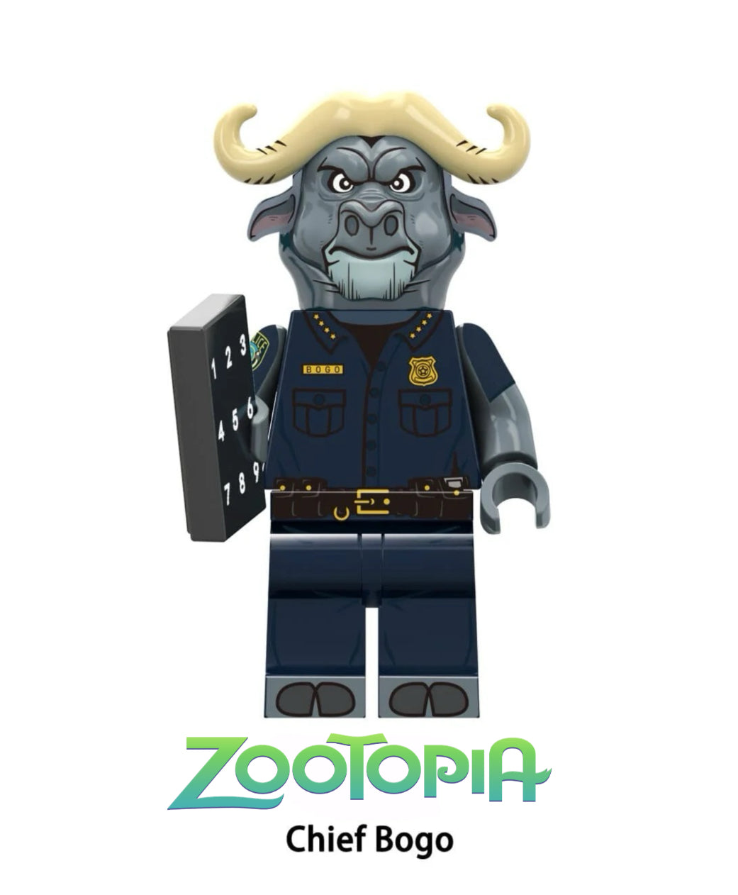 ⭐️ ⭐️ DISNEY MINIFIGURE ZOOTOPIA UNIVERS: CHIEF BOGO ⭐️ ⭐️ custom