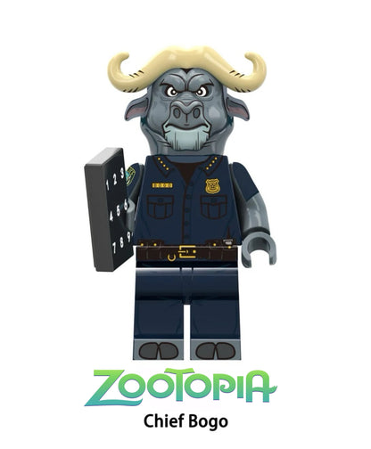 ⭐️ ⭐️ DISNEY MINIFIGURE ZOOTOPIA UNIVERS: CHIEF BOGO ⭐️ ⭐️ custom