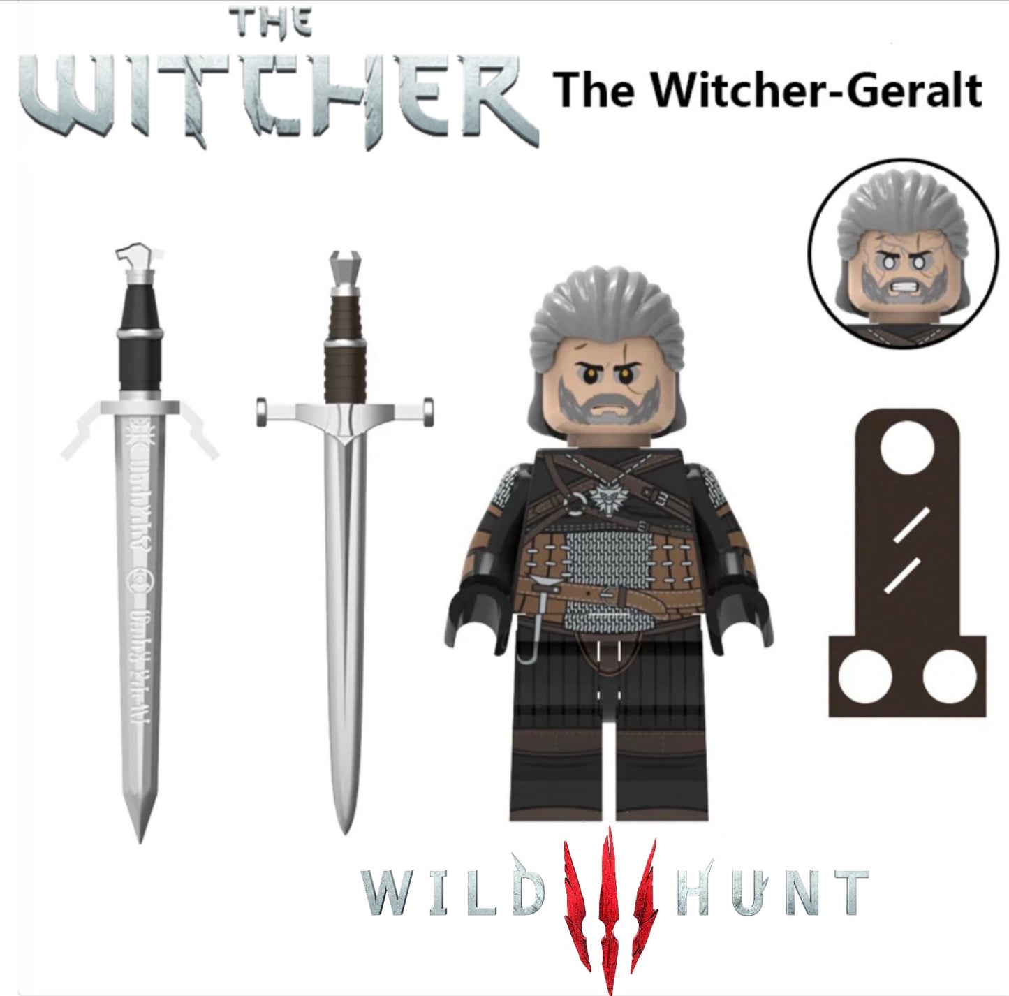 ⭐️⭐️⭐️MINIFIGURE THE WITCHER: GÉRALT ⭐️⭐️⭐️custom
