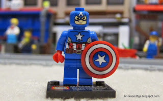 INTROUVABLE MINIFIGURE MARVEL UNIVERS DE 2014: CAPTAIN AMERICA custom ⚠️Derniers articles en stock⚠️
