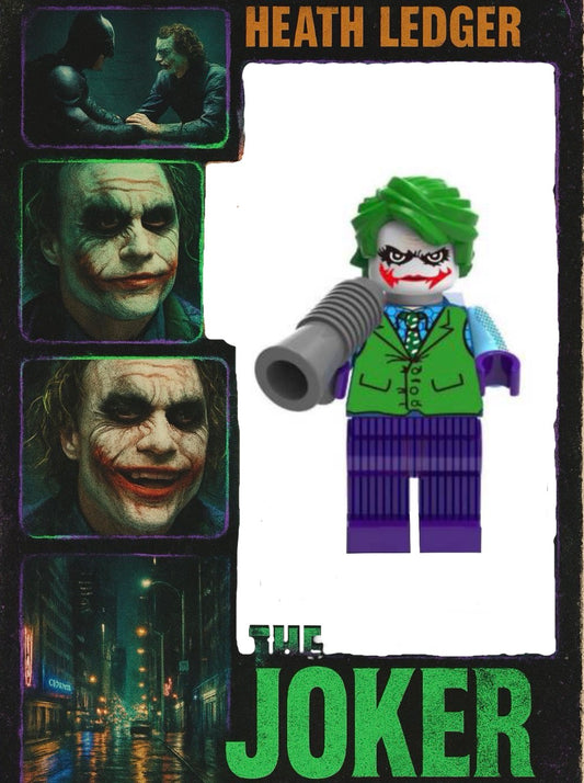 MINIFIGURE DC UNIVERS DE 2016: THE JOKER (THE DARK KNIGHT) custom ⚠️TRÈS RARE ⚠️Dernière pièce